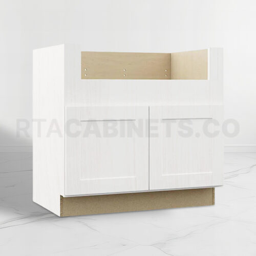 White Shaker Farmhouse Sink Base, rta cabinets