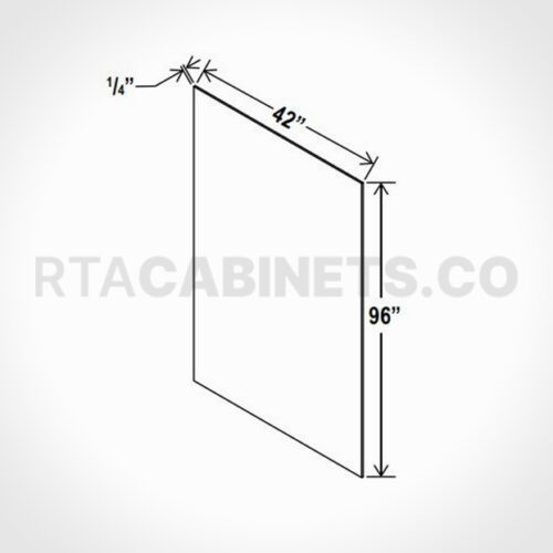 Charleston White Raised Panel Finished Plywood Island Panel, rta cabinets