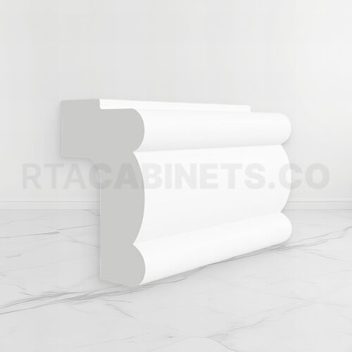 White Shaker Light Rail Moulding, rta cabinets