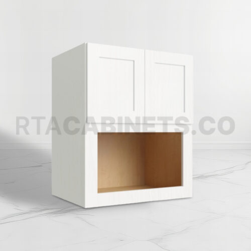 White Shaker Microwave Cabinet, rta cabinets