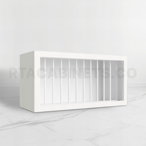 White Shaker Plate Rack, rta cabinets