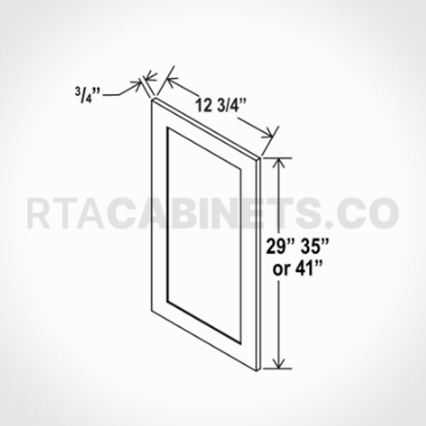 Charleston White Raised Panel Wall Decorative Door Panel, rta cabinets