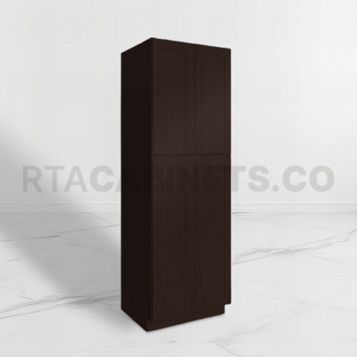 Brown Shaker 30 W Utility Pantry Cabinet, rta cabinets, utility pantry cabinets, brown kitchen cabinets, wholesale cabinets