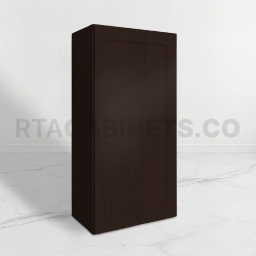 Brown Shaker 42 H Single Door Wall Cabinet, rta cabinets, brown kitchen cabinets, wholesale cabinets