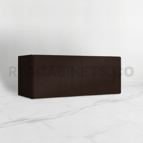 Brown Shaker 12 H Double Door Wall Cabinet, rta cabinets, rta cabinet