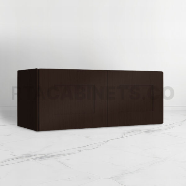 Brown Shaker 15 H Double Door Wall Cabinet, rta cabinet, rta cabinet