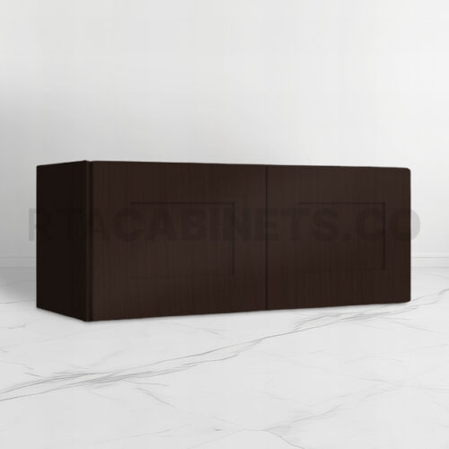 Brown Shaker 18 H Double Door Wall Cabinet, rta cabinets, rta cabinet