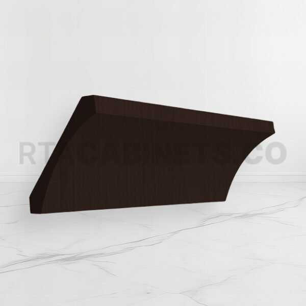 Brown Shaker Cove Crown Moulding, rta cabinets, brown kitchen cabinets, wholesale cabinets