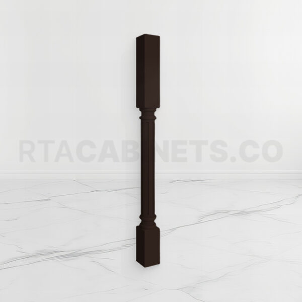 Brown Shaker Fluted Decorative Leg, rta cabinets, brown kitchen cabinets, wholesale cabinets