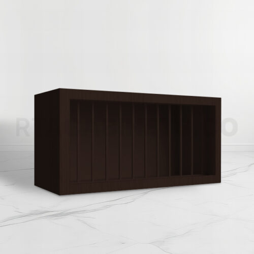 Brown Shaker Plate Rack,rta cabinets, brown kitchen cabinets, wholesale cabinets