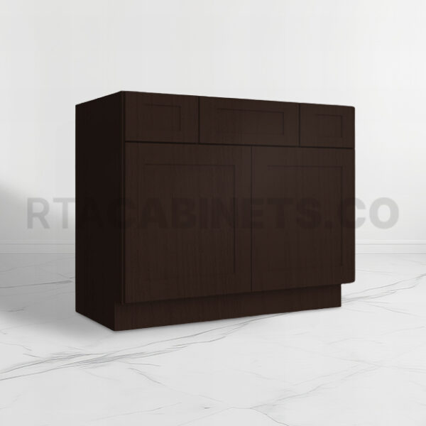 Brown Shaker Vanity Combo Cabinet, rta cabinets, brown kitchen cabinets, wholesale cabinets