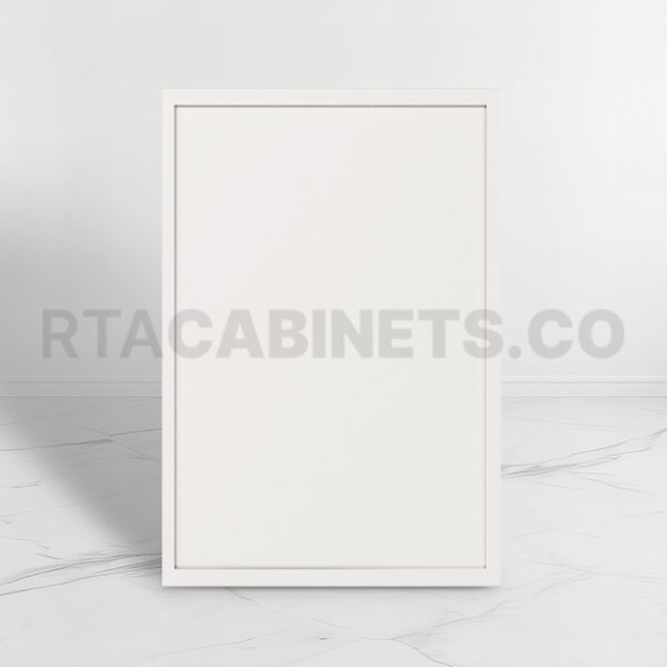 Dove White Slim Shaker Base Cabinet Front Face Sample, rta cabinets