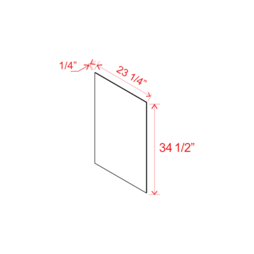 Slim White Oak Shaker Base Skin Veneer Panel, rta cabinets