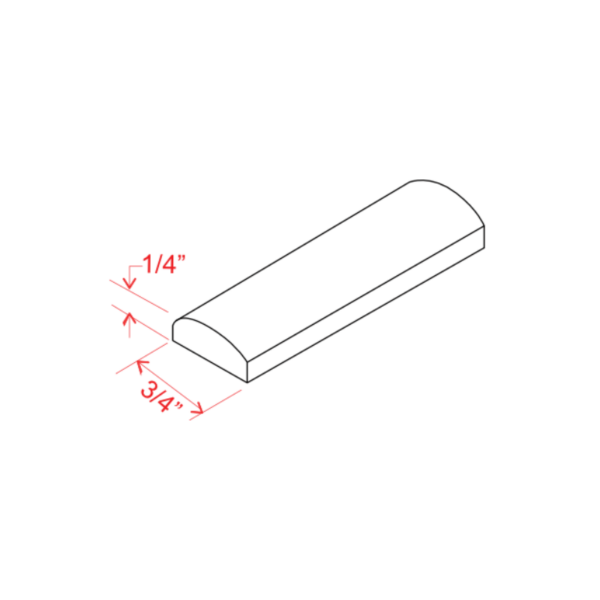 Slim White Oak Shaker Batten Moulding, rta cabinets