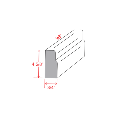 Slim White Oak Shaker Furniture Base Moulding, rta cabinets