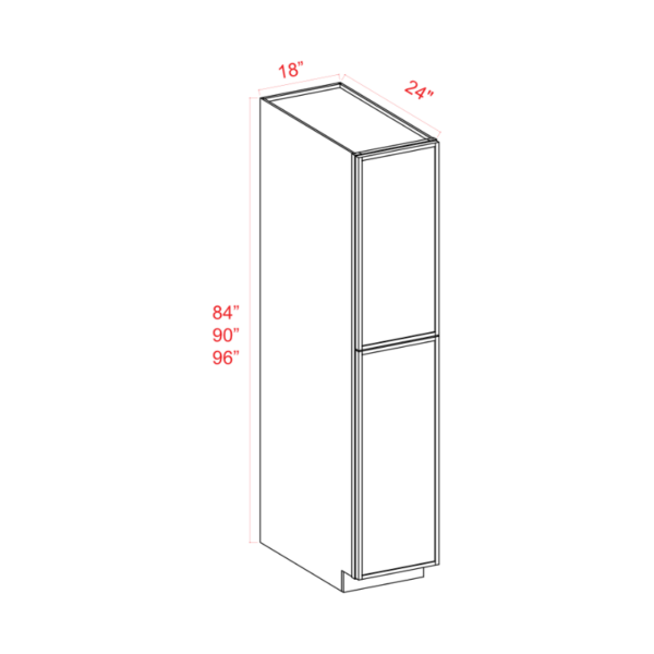 Tall Pantry Cabinet with 2 Doors, rta cabinets