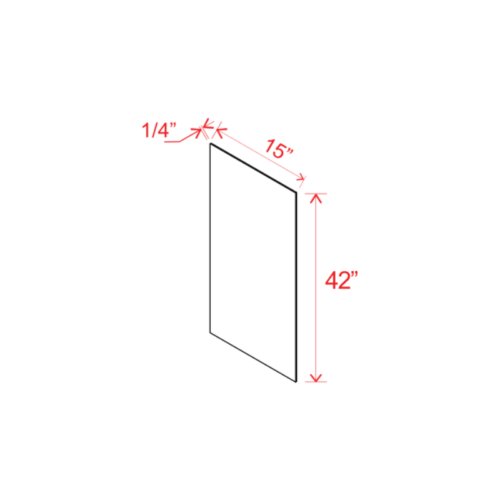 Slim White Oak Shaker Wall Skin Panel, rta cabinets