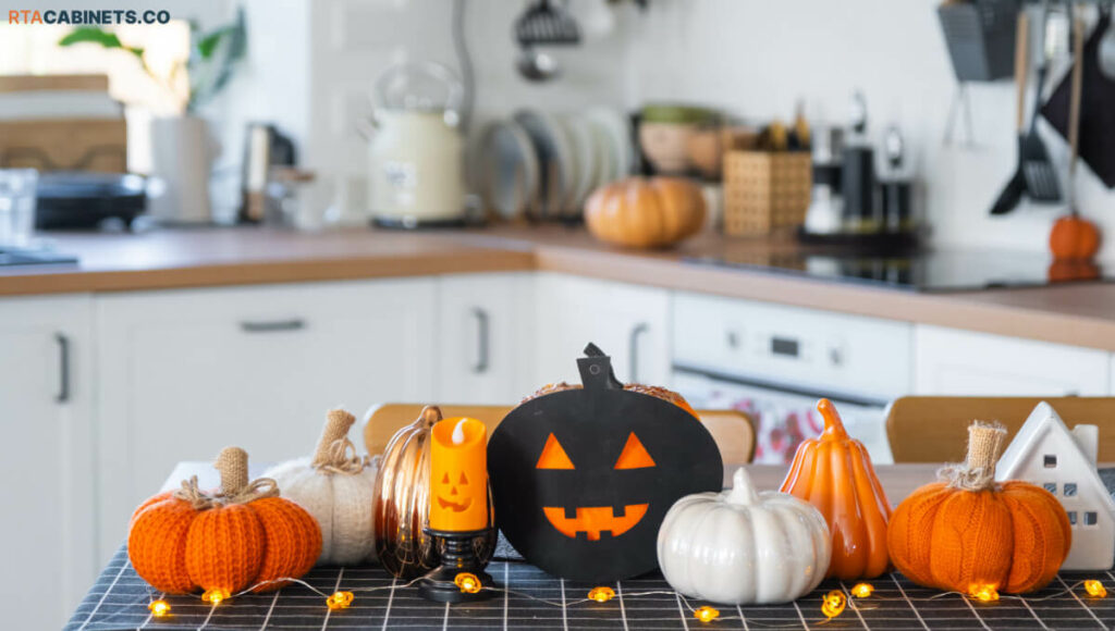 Halloween kitchen decor, rta cabinets