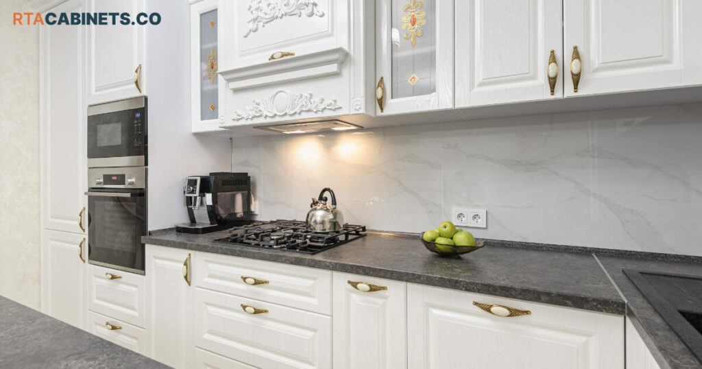 white kitchen cabinets, rta cabinets